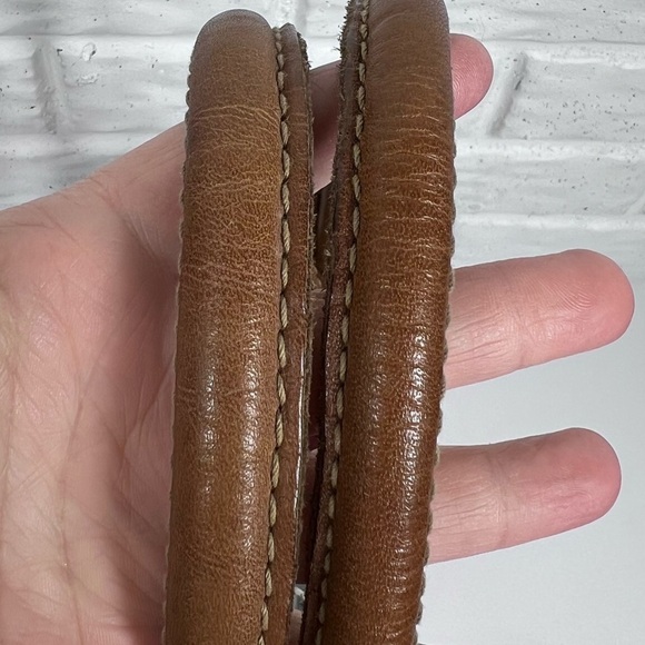 Slouchy Hobo tote bag | Leather & Aztec Print - Picture 6 of 9